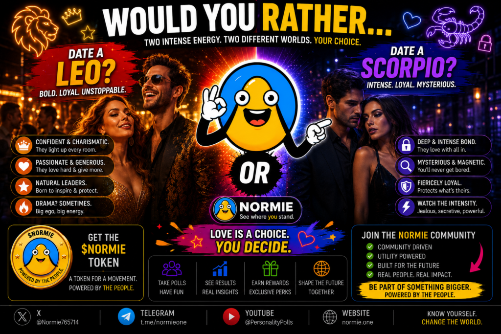 Leo or Scorpio - Normie Poll